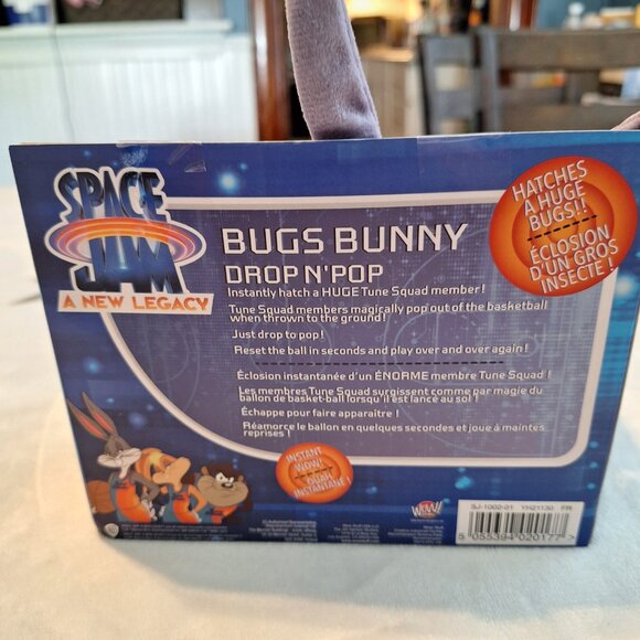 Space Jam A New Legacy: Bugs Bunny Plush Drop 'n Pop Basketball Kids Toy - Picture 6 of 12